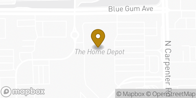 Map showing the location of Home Services at The Home Depot in Modesto, CA 95351