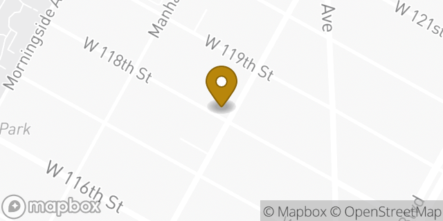 Map showing the location of Starbucks in New York, NY 10026
