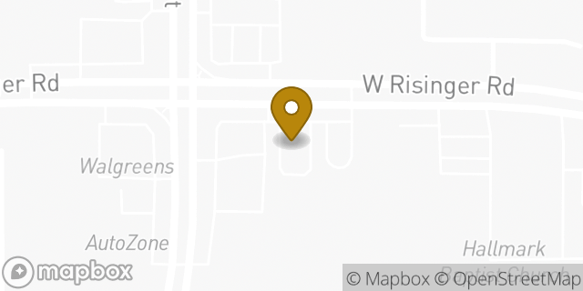 Map showing the location of McDonald's in Fort Worth, TX 76123