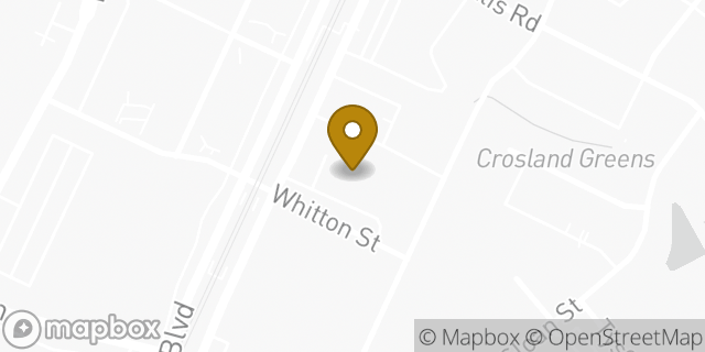 Map showing the location of AutoZone in Charlotte, NC 28209