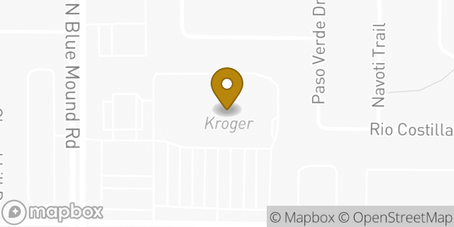 Map showing the location of Kroger in Saginaw, TX 76131