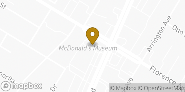 Map showing the location of McDonald's in Downey, CA 90241