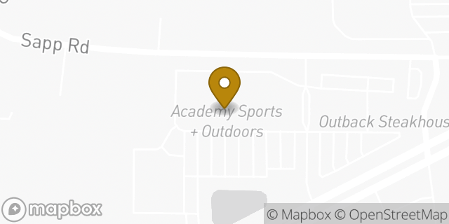 Map showing the location of Academy Sports + Outdoors in Greensboro, NC 27409