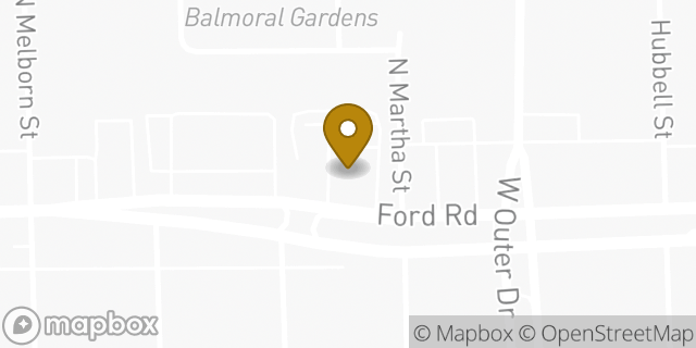 Map showing the location of Chase Bank in Dearborn Heights, MI 48127