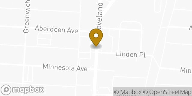 Map showing the location of AutoZone Auto Parts in Columbus, OH 43211