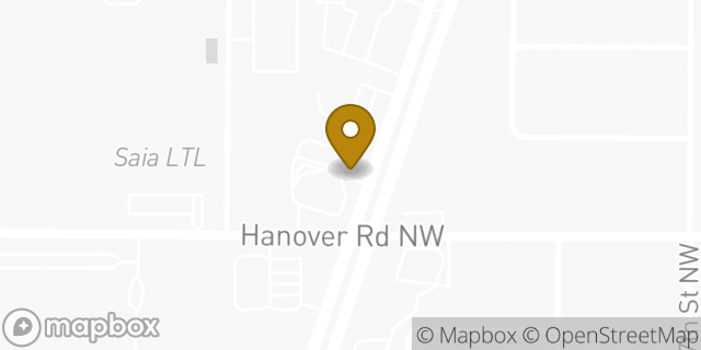 Map showing the location of McDonald's in Albuquerque, NM 87121