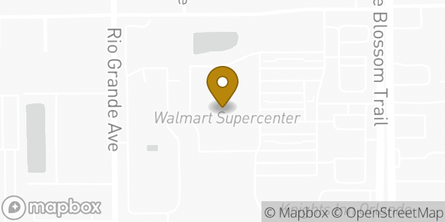 Map showing the location of Walmart in Orlando, FL 32839