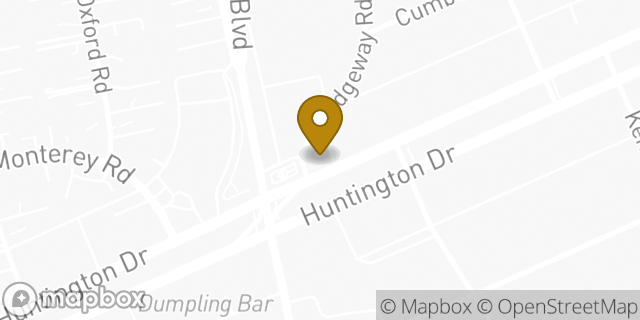 Map showing the location of Starbucks in San Marino, CA 91108