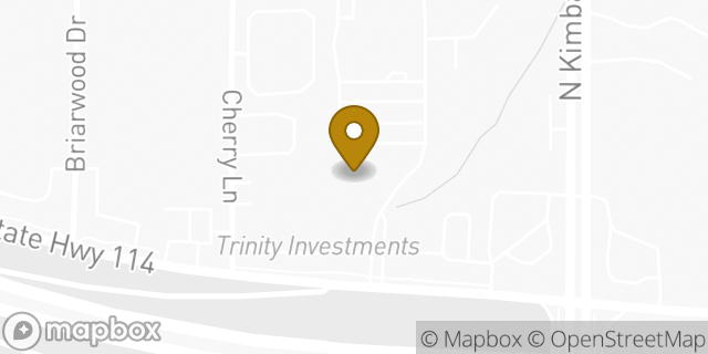 Map showing the location of Starbucks Coffee Company in Southlake, TX 76092