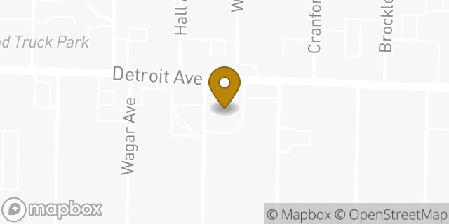 Map showing the location of Planet Fitness in Lakewood, OH 44107