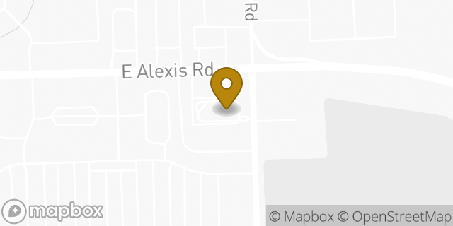 Map showing the location of McDonald's in Toledo, OH 43612