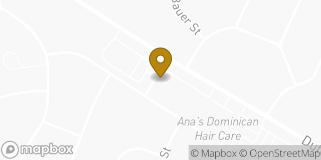 Map showing the location of Dunkin' in Elmont, NY 11003