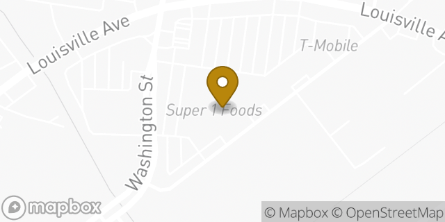 Map showing the location of ATM Super 1 Food Store in Monroe, LA 71201