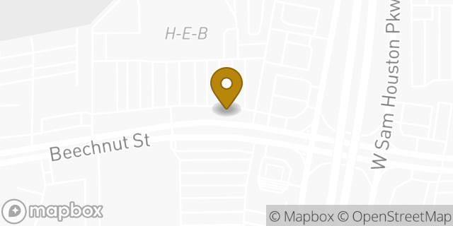 Map showing the location of ATM Heb in Houston, TX