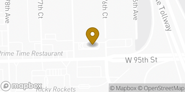 Map showing the location of McDonald's in Hickory Hills, IL 60457