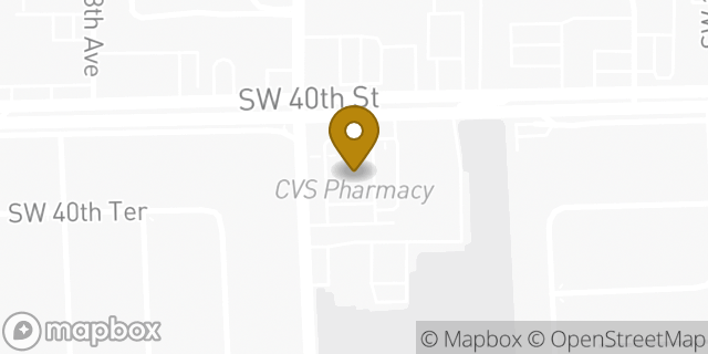 Map showing the location of ATM CVS in Miami, FL