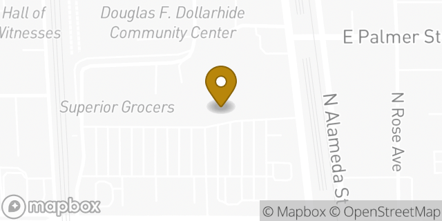 Map showing the location of Amazon Locker - Catterino in Compton, CA 90220