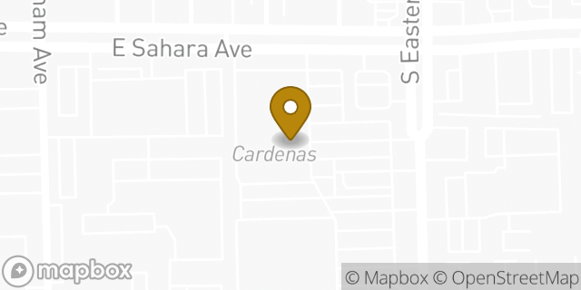 Map showing the location of Amazon Locker - Thom in Las Vegas, NV 89169