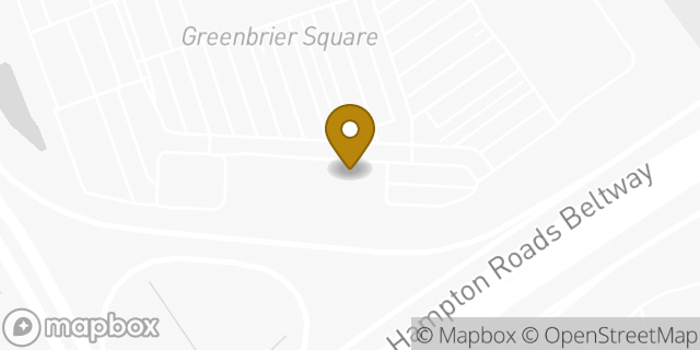 Map showing the location of Planet Fitness in Chesapeake, VA 23320