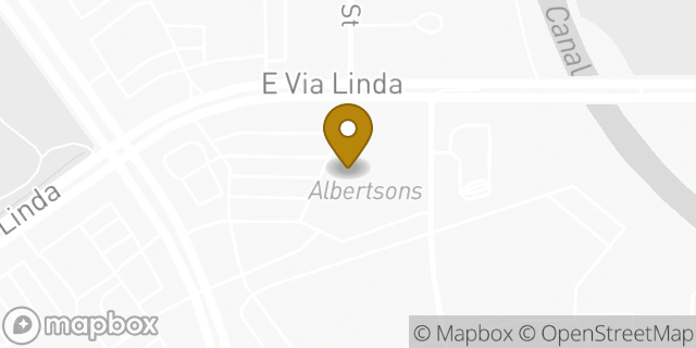 Map showing the location of Starbucks Coffee Company in Scottsdale, AZ 85259