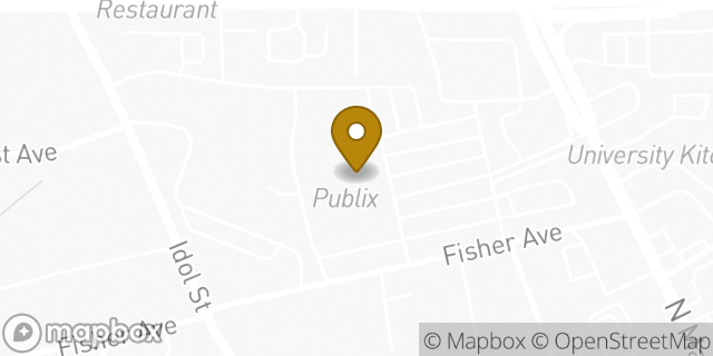 Map showing the location of Publix in High Point, NC 27262