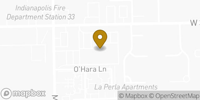 Map showing the location of Amazon Locker - Kara in Indianapolis, IN 46224