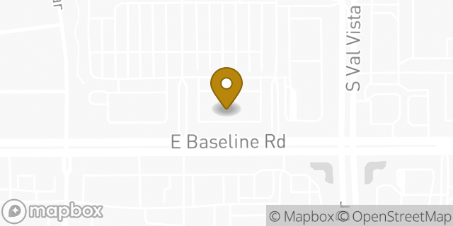 Map showing the location of Chipotle Mexican Grill in Mesa, AZ 85204