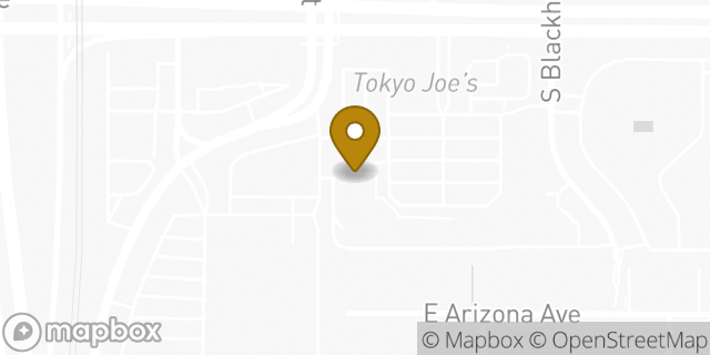 Map showing the location of The UPS Store in Aurora, CO 80012