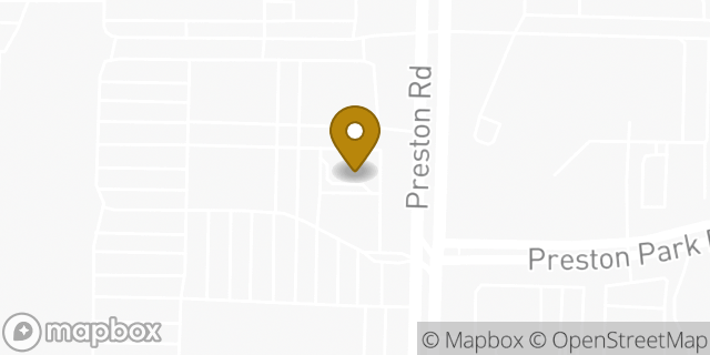 Map showing the location of Starbucks in Plano, TX 75093