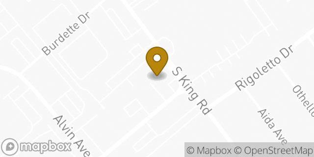 Map showing the location of Amazon Locker - Romper in San Jose, CA 95122