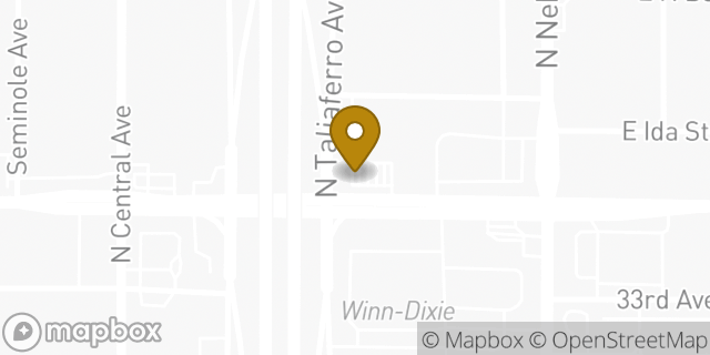 Map showing the location of ATM 7ELEVEN-FCTI in Tampa, FL