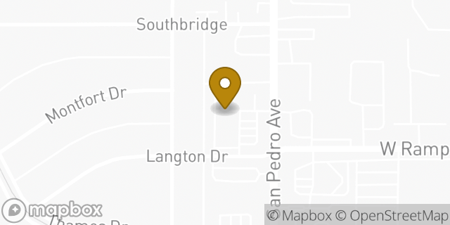 Map showing the location of Amazon Locker - Sprag in San Antonio, TX 78216
