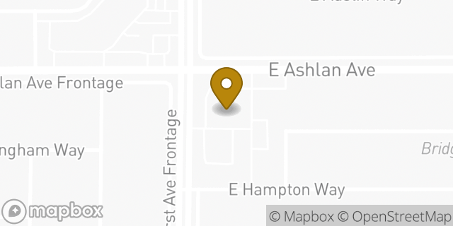 Map showing the location of Walgreens in Fresno, CA 93726