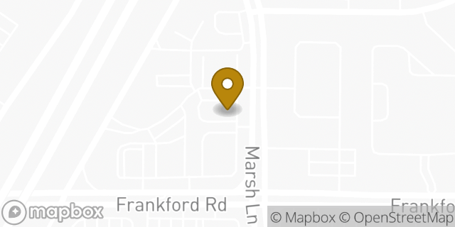 Map showing the location of Whataburger in Dallas, TX 75287
