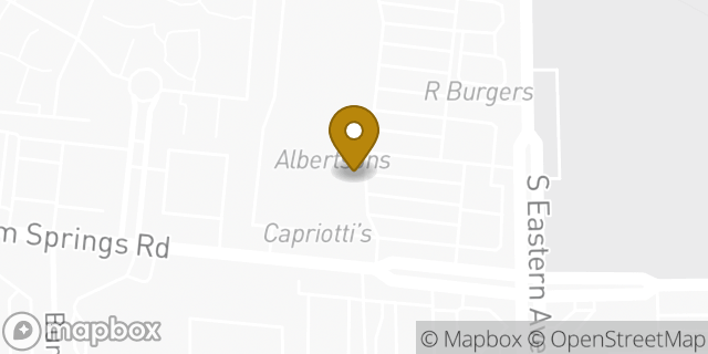 Map showing the location of Amazon Locker - Nifty in Las Vegas, NV 89119