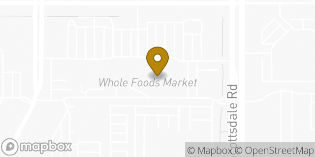 Map showing the location of Whole Foods Market in Phoenix, AZ 85054