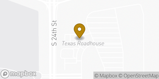 Map showing the location of Texas Roadhouse in Council Bluffs, IA 51501