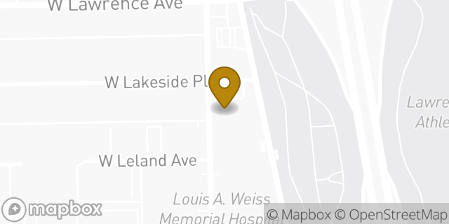 Map showing the location of Walgreens in Chicago, IL 60640