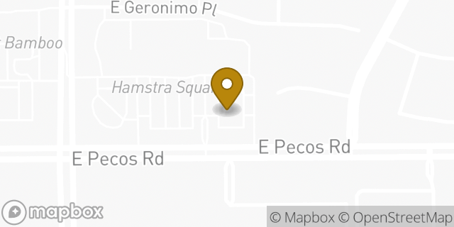 Map showing the location of McDonald's in Chandler, AZ 85225