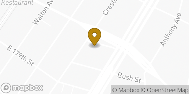 Map showing the location of Amazon Locker - Wail in Bronx, NY 10453