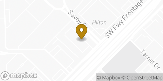 Map showing the location of La Quinta Inn & Suites in Houston, TX 77074