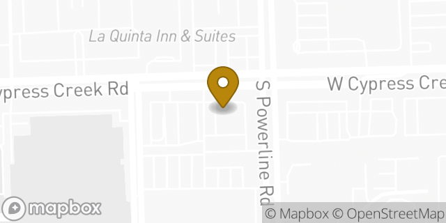 Map showing the location of Amazon Locker - Upperwest in Fort Lauderdale, FL 33309