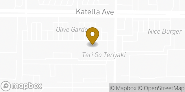 Map showing the location of Amazon Locker - Excursion in Cypress, CA 90630