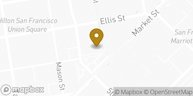 Map showing the location of Bank of America Financial Center & Walk-Up ATM | One Powell Street in San Francisco, CA 94102