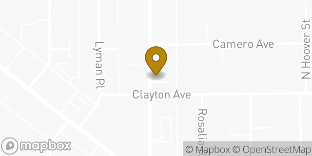 Map showing the location of Enterprise Rent-A-Car in Los Angeles, CA 90027
