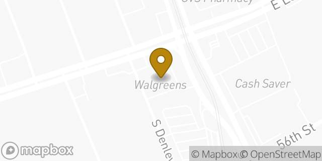 Map showing the location of ATM Walgreens in Dallas, TX