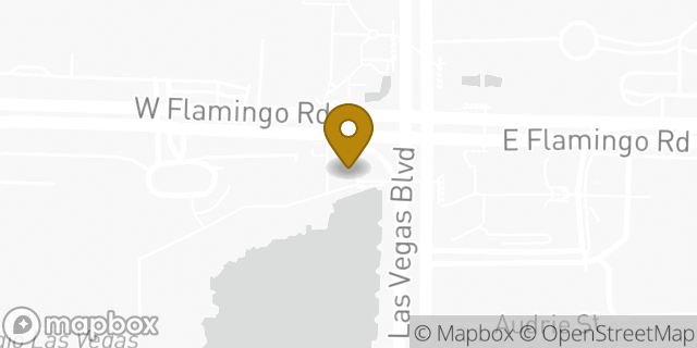 Map showing the location of Starbucks in Las Vegas, NV 89109