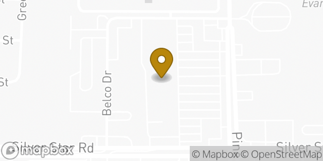 Map showing the location of AutoZone in Orlando, FL 32808