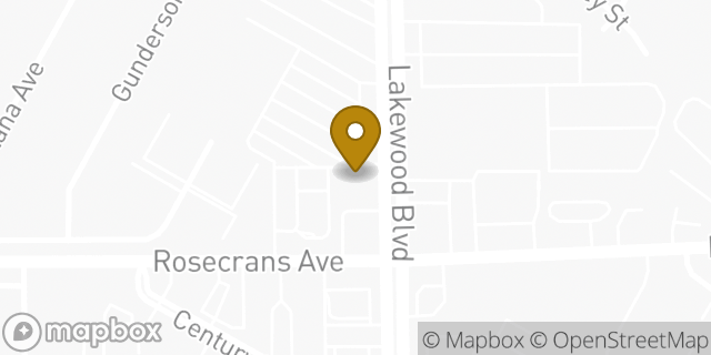 Map showing the location of Chase Bank in Downey, CA 90242