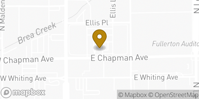 Map showing the location of McDonald's in Fullerton, CA 92832